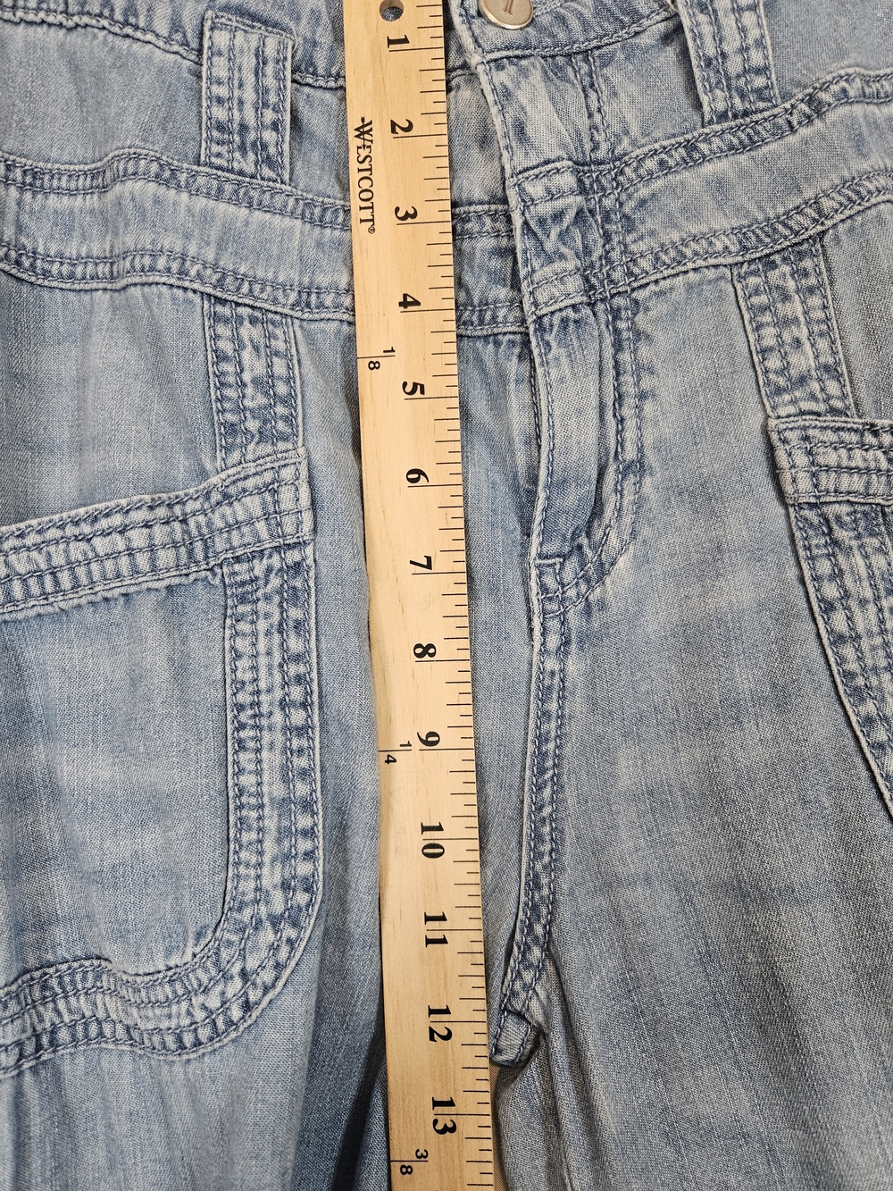 Pilcro By Anthroplogie Light Blue Wide-Leg High-Rise Jeans - Picture 9 of 11